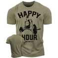 thumbnail image 1 of Gymish Happy Hour Deadlift Men’s Workout T-Shirt – Funny Weightlifting Gym Tee, Athletic Shirt for Men, 1 of 6