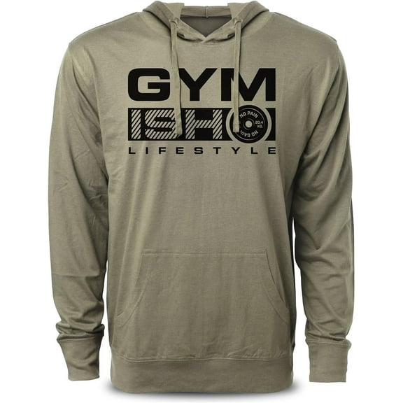 Gymish 3 Workout Hoodie – Funny Gym Shirt for Men, Lifting T-Shirt, Deadlift Tee, Men’s Workout Shirt, Athletic Gym Clothes, Gym Wear for Men