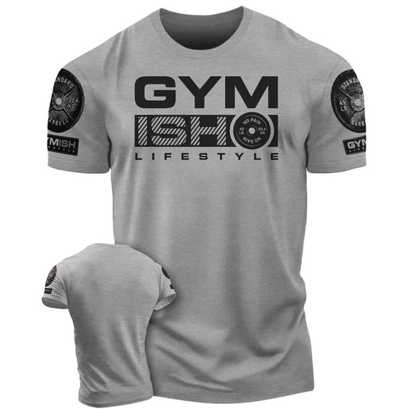 Gymish Lifestyle Workout T-Shirt for Men, Funny Gym Shirts, Lifting T-Shirt, Deadlift Tee, Men's Gym Shirt, Workout Tops, Powerlifting & Bodybuilding Tee