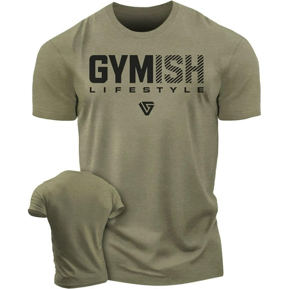 Gymish Lifestyle Workout T-Shirt for Men, Funny Gym Shirts, Lifting T-Shirt, Deadlift Tee, Men's Gym Shirt, Workout Tops, Powerlifting & Bodybuilding Tee