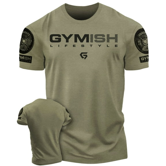 Gymish Lifestyle Workout T-Shirt for Men, Funny Gym Shirts, Lifting T-Shirt, Deadlift Tee, Men's Gym Shirt, Workout Tops, Powerlifting & Bodybuilding Tee