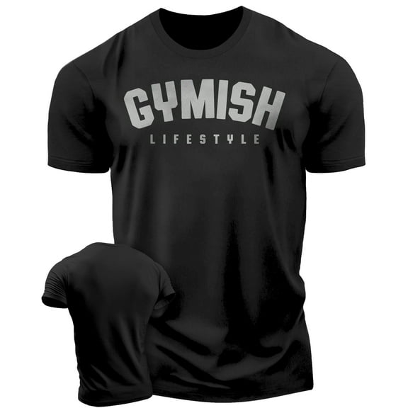 Gymish Lifestyle Workout T-Shirt for Men, Funny Gym Shirts, Lifting T-Shirt, Deadlift Tee, Men's Gym Shirt, Workout Tops, Powerlifting & Bodybuilding Tee