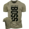 thumbnail image 1 of Gymish Lift Like a Boss Workout Shirts for Men, Gym Workout T-Shirt, 1 of 7
