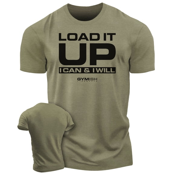 Gymish Load It Up Workout T-Shirt – Funny Gym Shirt for Men, Lifting T-Shirt, Deadlift Tee, Men’s Workout Shirt, Gym Apparel, Athletic Gym Wear