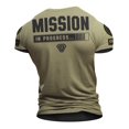 thumbnail image 1 of Gymish Mission In Progress Workout T-Shirt for Men – Funny Gym Shirt, Men's Gym Clothes, Athletic Lifting Tee, Workout Shirts for Men, Gym Wear for Fitness Training, 1 of 4