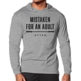 thumbnail image 1 of Gymish Mistaken Lightweight Long Sleeve Hooded T-shirt for Men, 1 of 4