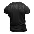 thumbnail image 1 of Gymish Motivational Workout Shirt for Men – Gym T-Shirt, Mens Gym Shirt, Gym Clothes, Fitness Gift for Men, Black on Black, XX-Large, 1 of 6