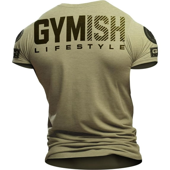 Gymish Motivational Workout Shirt for Men – Gym T-Shirt, Mens Gym Shirt, Gym Clothes, Fitness Gift for Men