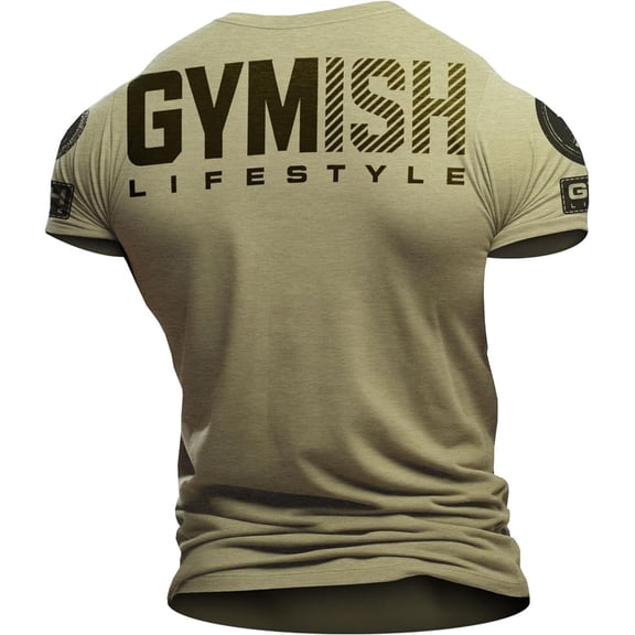Gymish Motivational Workout Shirt for Men – Gym T-Shirt, Mens Gym Shirt, Gym Clothes, Fitness Gift for Men