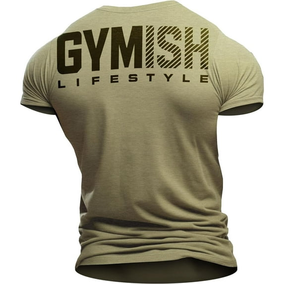 Gymish Motivational Workout Shirt for Men – Gym T-Shirt, Mens Gym Shirt, Gym Clothes, Fitness Gift for Men