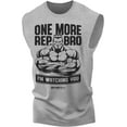 thumbnail image 1 of Gymish One More Rep, Bro! Men’s Muscle Tank Top – Sleeveless Workout Gym Shirt, Funny Lifting Tee, 1 of 6