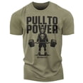 thumbnail image 1 of Gymish PULL TO POWER Workout T-Shirt – Funny Gym Shirt for Men, Lifting T-Shirt for Deadlift, Powerlifting & Strength Training, 1 of 6