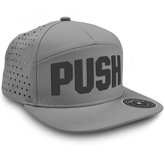 Gymish Push Workout Hats for Men - Breathable, Moisture-Wicking, Adjustable Athletic Caps