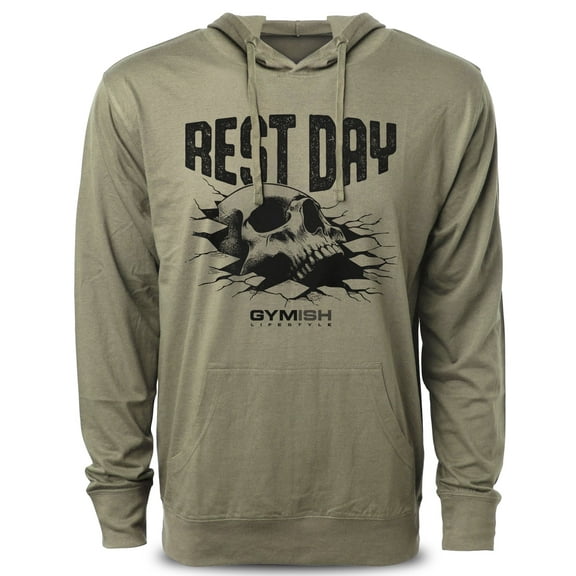 Gymish Rest Day Workout Hoodie for Men, Funny Gym Shirts, Lifting T-Shirt, Deadlift Tee, Men's Gym Shirt, Workout Tops, Powerlifting & Bodybuilding Tee