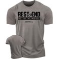 thumbnail image 1 of Gymish Rest at The End Workout Shirt for Men – Motivational Gym T-Shirt, Mens Gym Shirt, Gym Clothes for Men, Athletic Workout Wear for Gym-Goers, 1 of 7