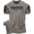 thumbnail image 1 of Gymish Savage Not Average Workout T-Shirt – Funny Gym Shirt for Men, Lifting Tee, Deadlift Shirt, Men’s Workout Apparel, Athletic Gym Wear, 1 of 5