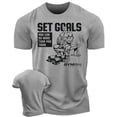 thumbnail image 1 of Gymish Set Goals Workout T-Shirt – Motivational Gym Shirt for Men, Lifting Tee, Men’s Athletic Gym Wear, 1 of 6