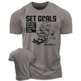 thumbnail image 1 of Gymish Set Goals Workout T-Shirt – Motivational Gym Shirt for Men, Lifting Tee, Men’s Athletic Gym Wear, 1 of 6
