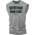 thumbnail image 1 of Gymish Silver Hair Iron Core Workout Muscle Tank Top for Men – Mens Gym Shirt, Gym TShirts for Men, Gym Clothes for Men, Men's Workout Shirts, Motivational Gym Wear, Athletic Gym T-Shirt, 1 of 4