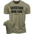 thumbnail image 1 of Gymish Silver Hair Iron Core Workout Shirts for Men – Mens Gym Shirt, Gym TShirts for Men, Gym Clothes for Men, Men's Workout Shirts, Motivational Gym Wear, Athletic Gym T-Shirt, 1 of 5