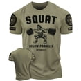 thumbnail image 1 of Gymish Squat Below Parallel Workout Shirt – Funny Gym T-Shirt for Men, Motivational Lifting Tee, Men’s Athletic Workout Apparel, 1 of 6
