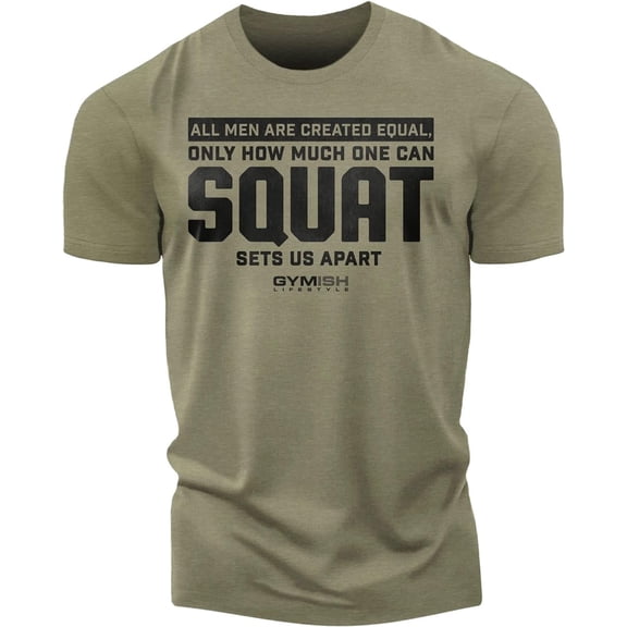 Gymish Squat Sets Us Apart Workout Shirt for Men – Funny Lifting Gym T-Shirt, Mens Gym Shirt, Fitness Gift for Men