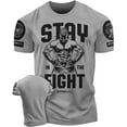 thumbnail image 1 of Gymish Stay In Fight Workout T-Shirt - Funny Gym Shirt, Men's Lifting Tee, Workout T-Shirt for Men, Athletic Gym Wear, Fitness & Weightlifting Shirt, 1 of 6