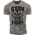 thumbnail image 1 of Gymish Stay In Fight Workout T-Shirt - Funny Gym Shirt, Men's Lifting Tee, Workout T-Shirt for Men, Athletic Gym Wear, Fitness & Weightlifting Shirt, 1 of 6