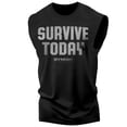 thumbnail image 1 of Gymish Survive Today Tank Top for Men – Funny Workout Shirt, Motivational Gym Wear, Sleeveless Fitness Tee for Training & Lifting, 1 of 3