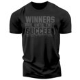 thumbnail image 1 of Gymish Winners Fail Workout T-Shirt for Men – Funny Gym Shirt, Mens Fitness Tee, Motivational Gym Clothes, Workout TShirt for Men, 1 of 6