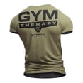 thumbnail image 1 of Gymish Gym Therapy Workout T-Shirt for Men – Funny Gym Shirt, Men's Workout Clothes, Athletic Gym Wear, Lifting Tee, Workout Shirts for Men, 1 of 5