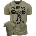 thumbnail image 1 of Gymish The Heavier The Better Workout Shirt for Men – Funny Gym T-Shirt, Men's Lifting Tee, Gym Shirts, Athletic Workout Clothes, 1 of 6