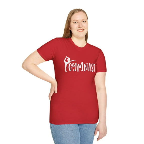 Gymnast, Gildan Unisex Softstyle T-Shirt, Gymnastics Graphic Tee, S-3XL