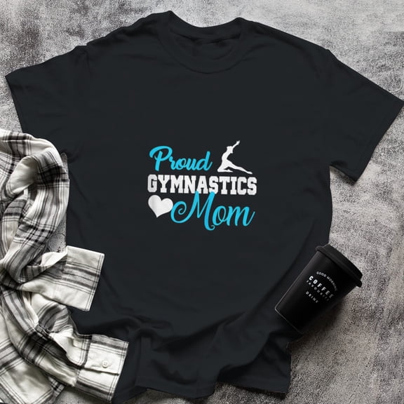 Gymnast Mother Mama Parents Proud Gymnastics Mom, X-Large, Black