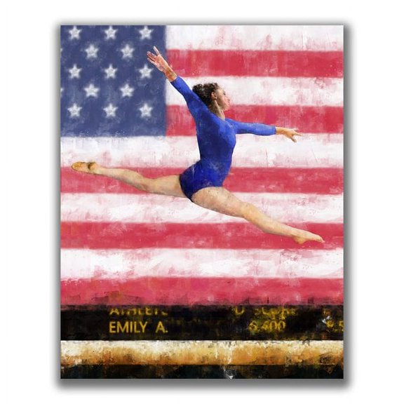 Gymnast Personalized Print