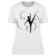 thumbnail image 1 of Gymnast Silhouette Woman T-Shirt Women -Image by Shutterstock, Female Large, 1 of 2