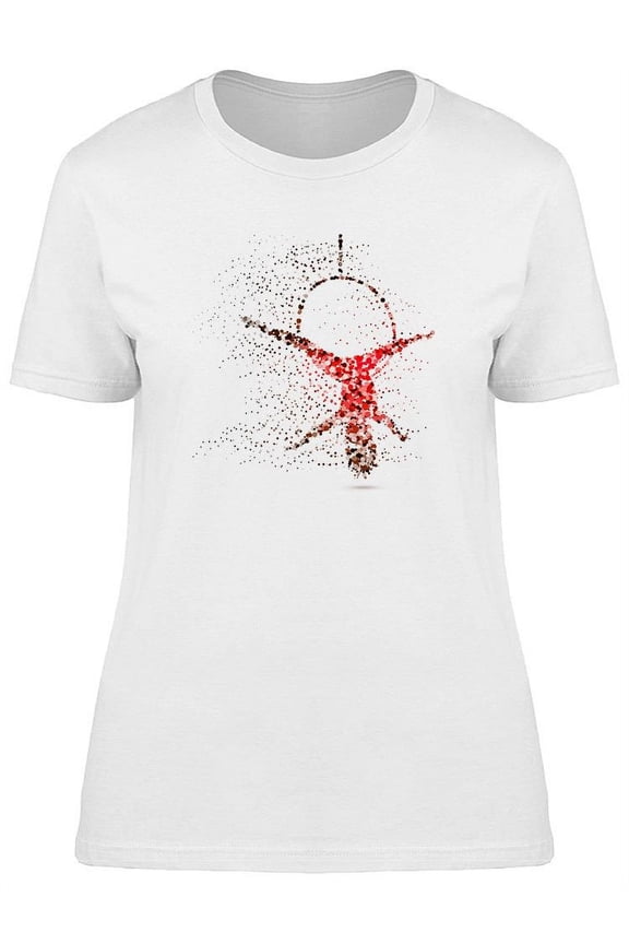 Gymnast Upside Down On A Ring T-Shirt Women -Image by Shutterstock, Female Large