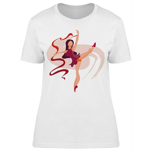 Gymnast Woman Practicing T-Shirt Women -Image by Shutterstock, Female x-Large