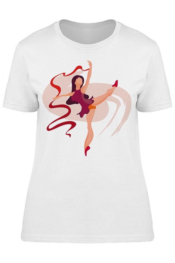 Gymnast Woman Practicing T-Shirt Women -Image by Shutterstock, Female x-Large