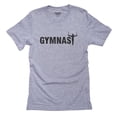 thumbnail image 1 of Gymnast on Rings Word Art Gymnastics Cool Men's Grey T-Shirt, 1 of 2