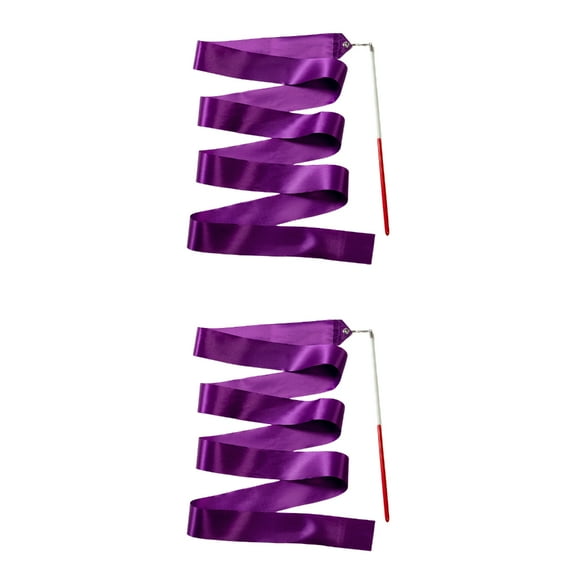 Gymnastic Ribbon Sparkling Dance Ribbon Twirling Batons Long Ribbon Streamers Rhythmic Gymnastics for Artistic Dancing