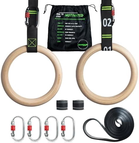 Gymnastic Rings with Adjustable Straps, 1.1