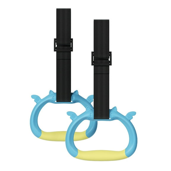 Gymnastic Rings Gym Rings for Kids Children Pulls Up Gym Rings Trapeze Rod Equipment Home Exercise Rings with Strap