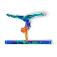 thumbnail image 1 of Gymnastics - 5" Magnet for Car Locker Refrigerator, 1 of 1