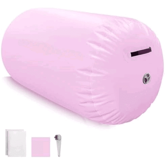 Gymnastics Air Roller Air Barrel, Inflatable Tumble Roller Mat, Air Roller Gymnastics Barrel Kids Back Somersault Backbend Trainer for Yoga Training Cheerleading Home Use$$Sport & Recreation Other