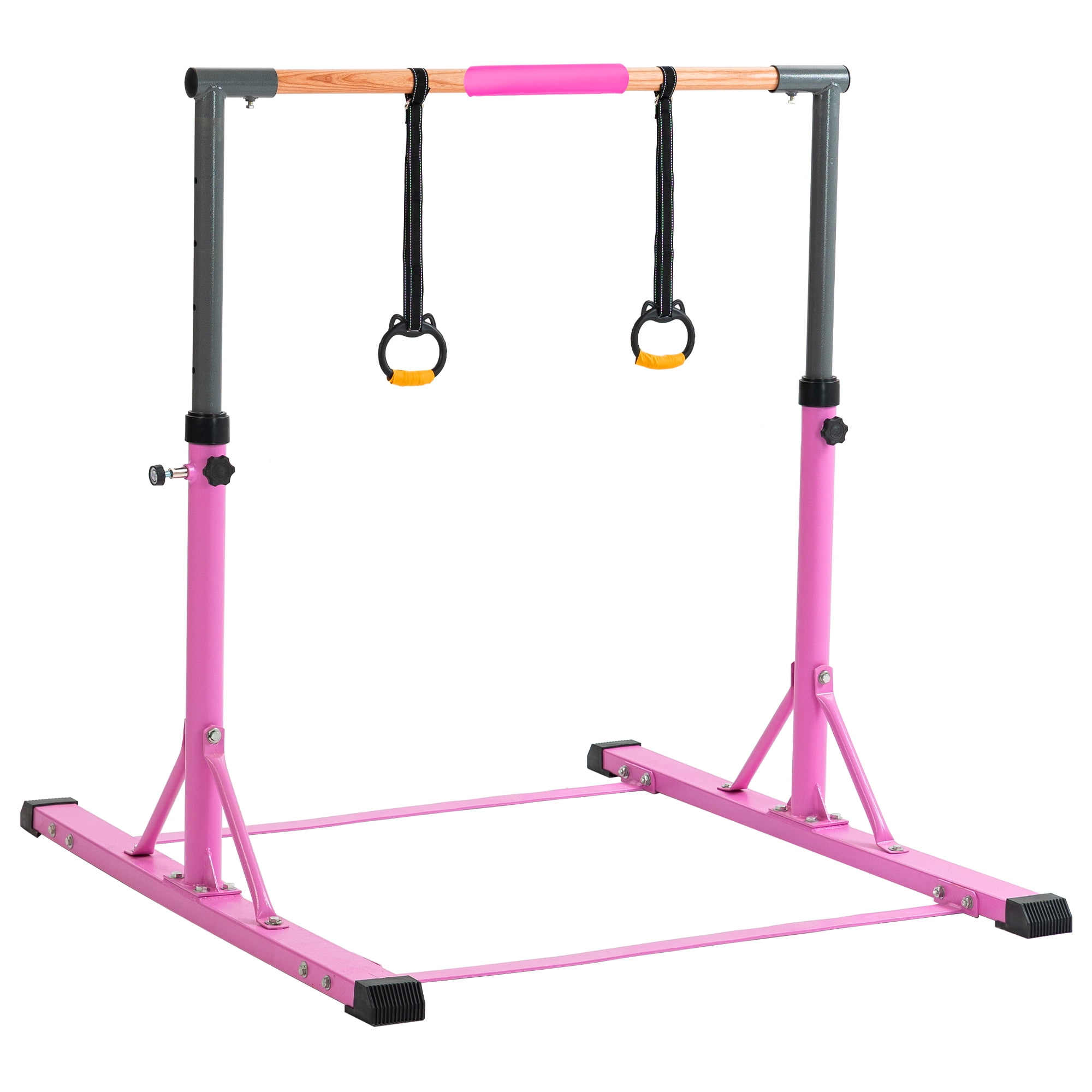 Gymnastics Bar for Kids with Adjustable Height Gymnastic Training Kip Bar Horizontal Bar for Kids 300 lbs Weight Capacity Gymnasts 1-4 Levels for Age 3-8