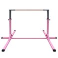 thumbnail image 1 of Gymnastics Bar for Kids, Adjustable Height Gym Bar, Junior Training Kip Bar for Home, Built for kids 3+ Years Pink, 1 of 7