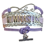 Gymnastics Bracelet- Girls Gymnastics Infinity Bracelet- Gymnastics Jewelry - Perfect Gift For Gymnast, Gymnastic Coaches & Gymnastics Teams
