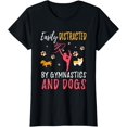 thumbnail image 1 of Gymnastics & Dogs Shirt Funny Gymnast Dog Lover Gift T-Shirt, 1 of 3