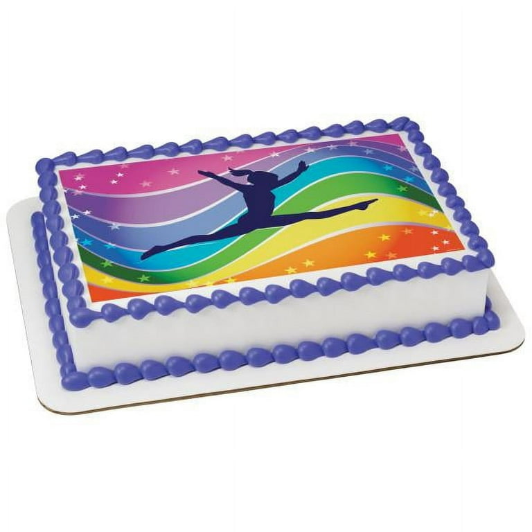 Walmart Gymnastics Edible Cake and Cupcake Topper Image - 1/4 Sheet - Walmart.com walmart-gymnastics-edible-cake-and-cupcake-topper-image-1-4-sheet-walmart-com